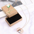 Kraft Paper Necklace Box Retro Bracelet Organizer Jewelry Gift Packaging