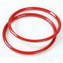 ABS Red Interior Dashboard Ring Cover Trim Decoration for Ford Mustang 2015