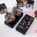 Creative DIY Up Cubes Card Explosion Burst Bouncing Box For Birthday Black I9S6