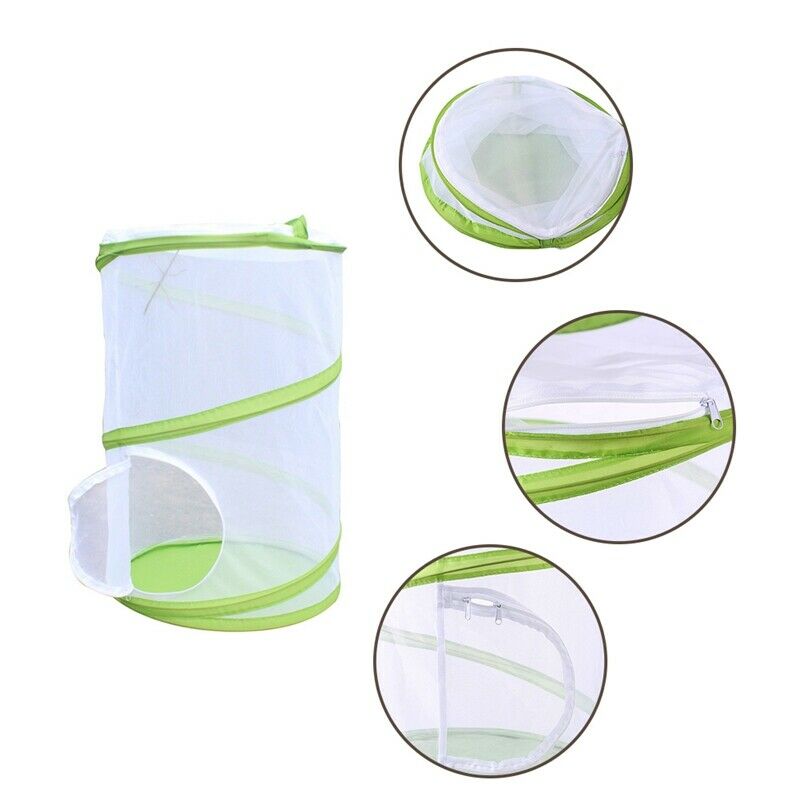 2X(Large Butterfly Cage Insects And Habitat Cage Pvc Pet Mosquito Net Plant