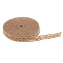 11yd 15mm Width Natural Burlap Lace Ribbon for Crafts Straw Hat Sewing Weaving