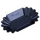 Food-grade Plate Oval Coffee Bean Tray for Coffee Beans Display Blackt x 6