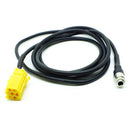 1PC Car MINI ISO 6Pin to 3.5MM Jack Audio Device External Aux Cable Adapter