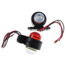 Car Truck LED Side Marker Light Double Lamp White Red For Trailer Lorry Cara Jâ„–[