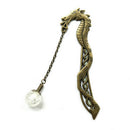 Luminous Night Dragon Bookmark Label Read Maker Feather Book Stationery Copper F