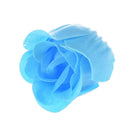 3Pcs Rose Shape Baby Blue Bath Soap Heart Package Box