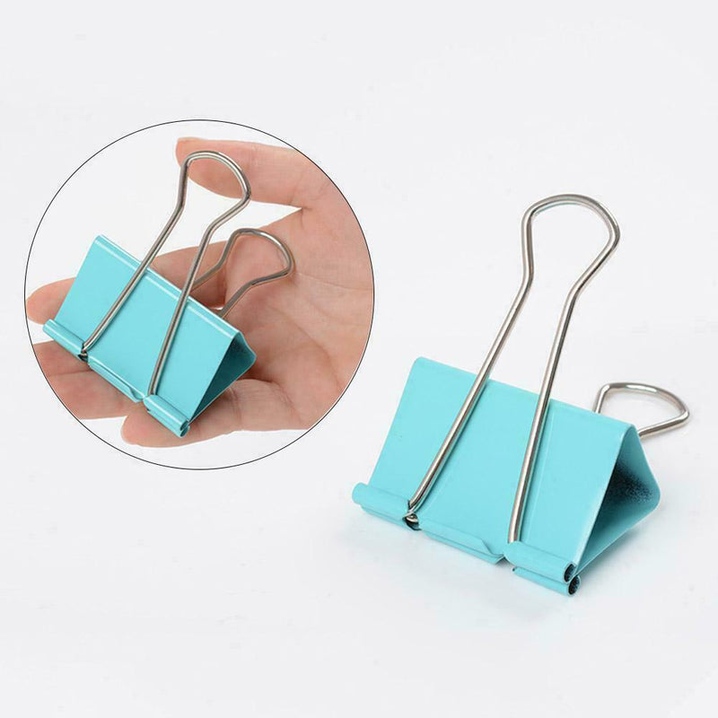 60Pcs/Set Metal Clip Binder Clips Memo Paper Clips Office Stationery Materi J6Q3