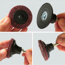 60pcs 50mm Sanding Disc 1/4" Roloc Holder Quick Roll Lock Surface Polishing