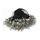 100 Pcs Black Cell Phone Lanyard Cords Strap Lariat Mobile Lobster Clasp