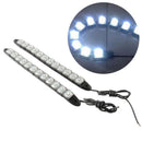 2*Car Flexible 12Led Drl Daytime Running Light Driving Daylight Fog Light Lam ME