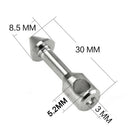 6pcs Stainless Steel Fishing Inserts Fishing Line Installation Connect Parts