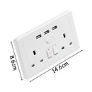 1Set 13A Ac 110~250V 3 Usb Charging Port Uk Standard Switched Universal Wal