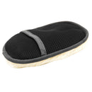 Plush Car Wash Glove Wool Furniture Washing Cleaning Brush Tool Black 15x25cm
