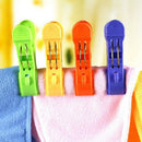 12PCS Large Bright Colour Plastic Beach Towel Pegs Clips To Sunbed Quilt Clip AU