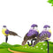 12 Pieces Feather And Foam Birds Home Artificial