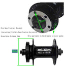 Mi.Xim Mountain Mtb Bicycle Front Rear Hub Bicycle Parts Disc Brake Beard H
