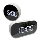 Led Mirror Alarm Clock Digital Snooze Table Clock Wake Up Light Electronic  A1I9