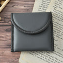 hearing aid carrying pouch bag holder small black pu leather material storage %x
