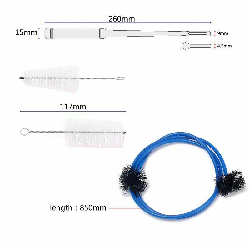 Set of 4 Trumpet Cleaning Kit Trumpet Mouthpiece Brush Valve Brush Flexible
