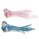 2Pcs Colorful Artificial Foam Mini Bird with Clip Home Wedding DIY Kit Decor