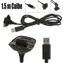 1.5m USB Charging Cable Wireless Game Controller Gamepad Joystick For Xbox 360