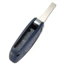 Car Key Shell Folding Key 3 Button Navy Blue for Fiat Panda Punto Bravo
