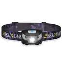 Mini Rechargeable LED Headlamp Body Motion Sensor Headlight Camping Flashli J5W1