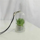 2Pcs Cute Mini Cactus Plant Keychain Keyring Charm Smartphone Pendant Chain