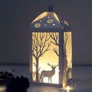 Christmas Elk Lantern Metal Cutting Dies Stencil Scrapbooking Album Card Decor