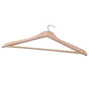 10 Pieces Solid and rotating metal hook Wooden Hangers with Notches Non-sli