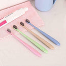 10pcs Portable Toothbrush Bathroom Accessory Wheat Straw Travel Toothbrush