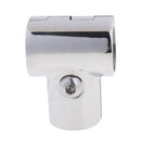 316 Stainless Steel 90 Degree Boat Deck Handrail Rail Tee Fitting 3 Way Elbow