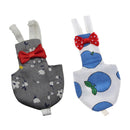 2 Pieces Fabric Cloth Breathable Cockatiel Parrot Bird Diaper Nappy Flight Suit