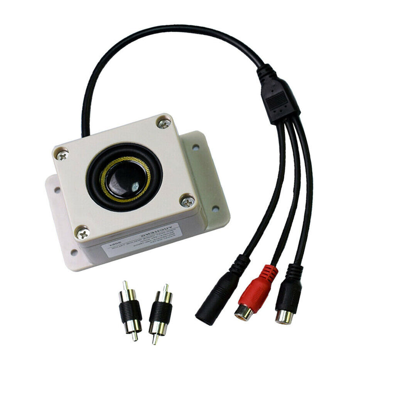 Waterproof Outdoor Microphone Speaker Fit for Security IP Camera Audio