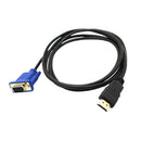 1.8m HDTV Male To VGA 15-pin Male Video AV Adapter Cable For HDTV Set-top