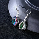 Rainbow Crystal Rhinestone Earrings Women Drop Dangle Ear Studs Jewelry Gift FT