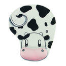 K8 Cute Cow PU Anti-Slip Mouse Pad Mat with Silicone Wrist Rest for Macbook
