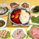28cm Hot Pot Twin Divided Stainless Steel 28cm Cookware Hot Pot Ruled Compa N6W9