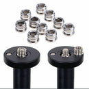 10pc 1/4" to 3/8" Reducer Bushing Convert Screw Adapter for Tripod Camera DSLR