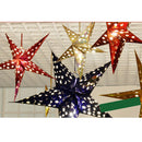 2pcs Xmas String Hanging Star Christmas Party Decor Tree Ornament 60cm+40cm