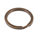 20 PCs Split Key Rings Round Bronze Tone 25mm(1") Dia.