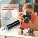 3.5mm Stereo Male to Mini XLR 3 pins Male Audio Adapter Connector Converter