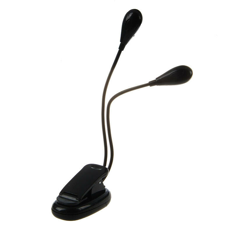 Super 2 Dual Arm White LED Music Stand Light Lamp New