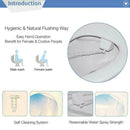 Water Spray Non Electric Mechanical Bidet Toilet Seat White Accessory R5D5