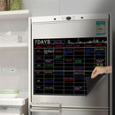 Magnetic Dry Erase Calendar Set 16X12 Inch Whiteboard Weekly Planner Organi S9L8