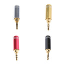 4Pieces 2.5mm Stereo Male Plug Jack Audio Adaptor Soldering Connector