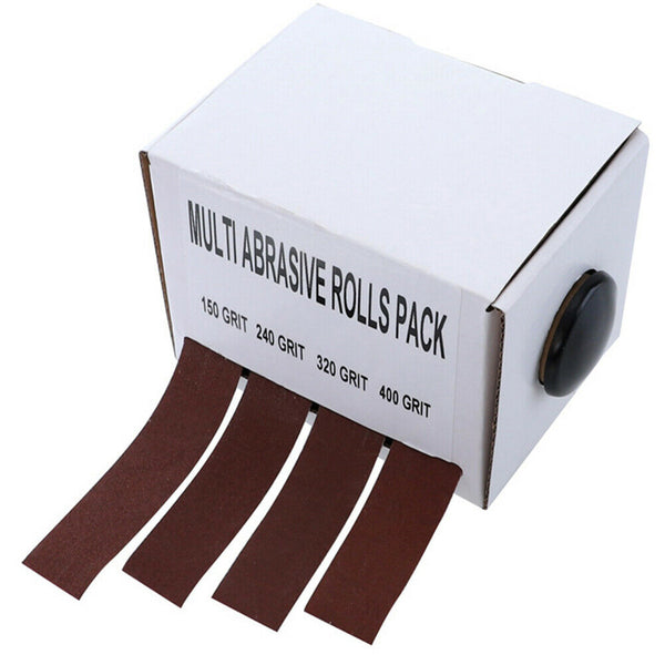 Boxed Assorted Glass Soft Wood Turners Emery Cloth Polishing Abrasive Rolls