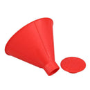 Cone Shaped Scrape Windshield Ice Scraper Funnel Snow Remover (Red 17.5cm)