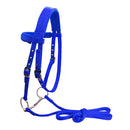 Durable Nylon Horse Bridle Headstall High Density Halter Blue Sas Described