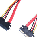 30CM Male to Female SATA Data Power Extension Cable M / F 22P 7 + 15Pin
